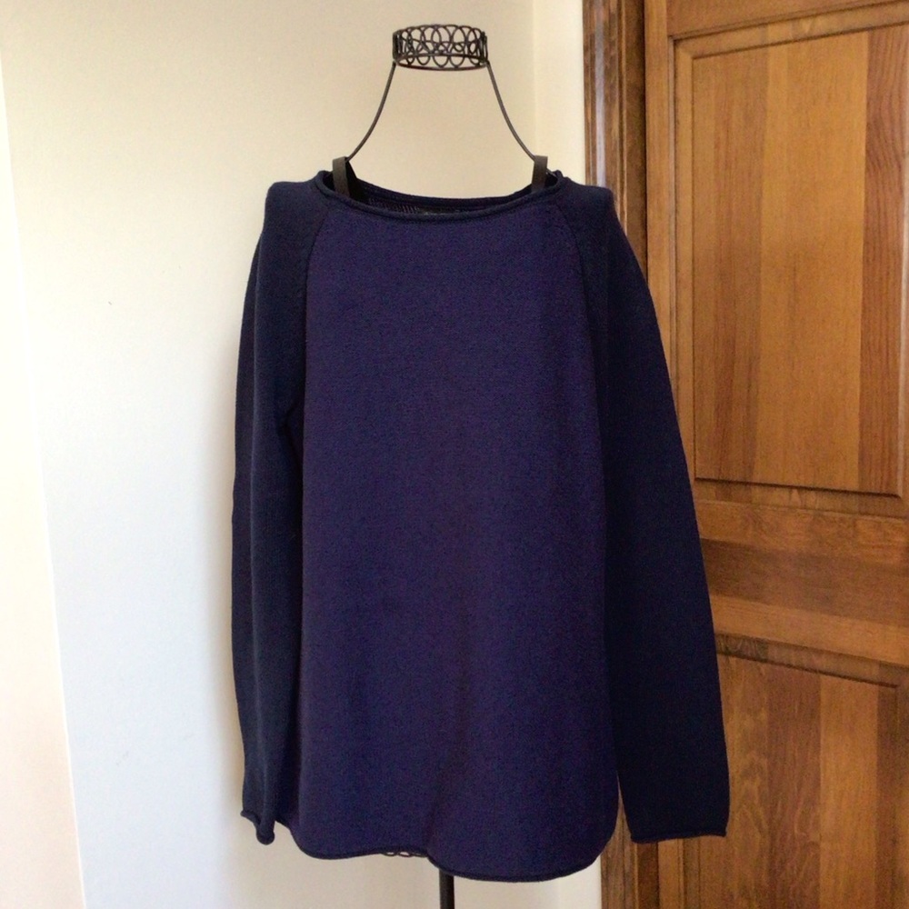 Eddie Bauer Navy Sweater, Large